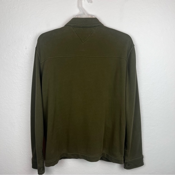 Tommy Hilfiger army green knit jacket-Men’s XL - Picture 8 of 14